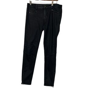 Cult of Individuality Black moto mix rise Skinny Jeans sz 30